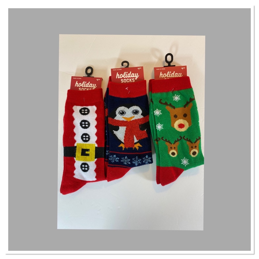 Women’s Holiday Crew Socks 3 pairs